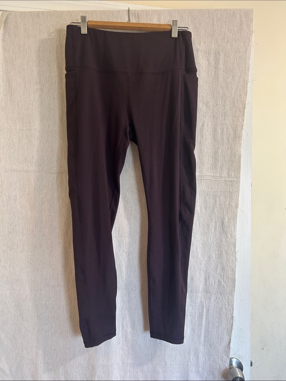 Deep Plum High-Waist Leggings